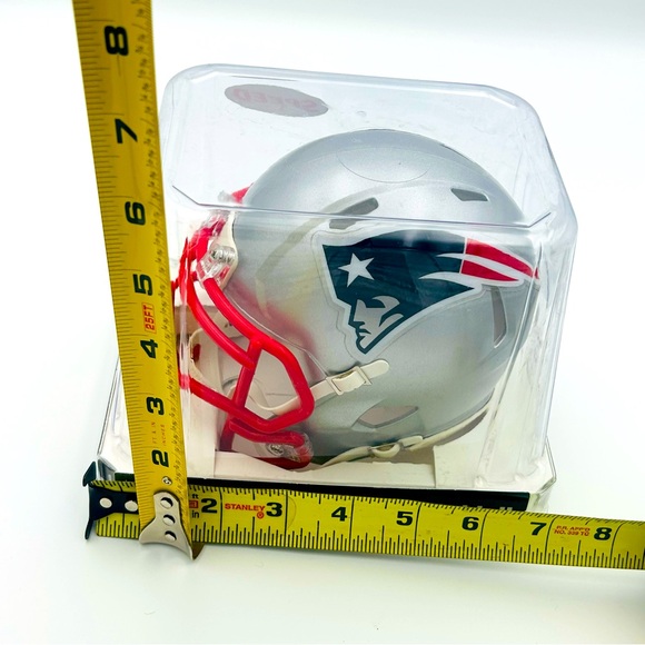 NWT New England Patriots Football Mini Helmet Riddell NFL SUPERBOWL Collector - Picture 4 of 7